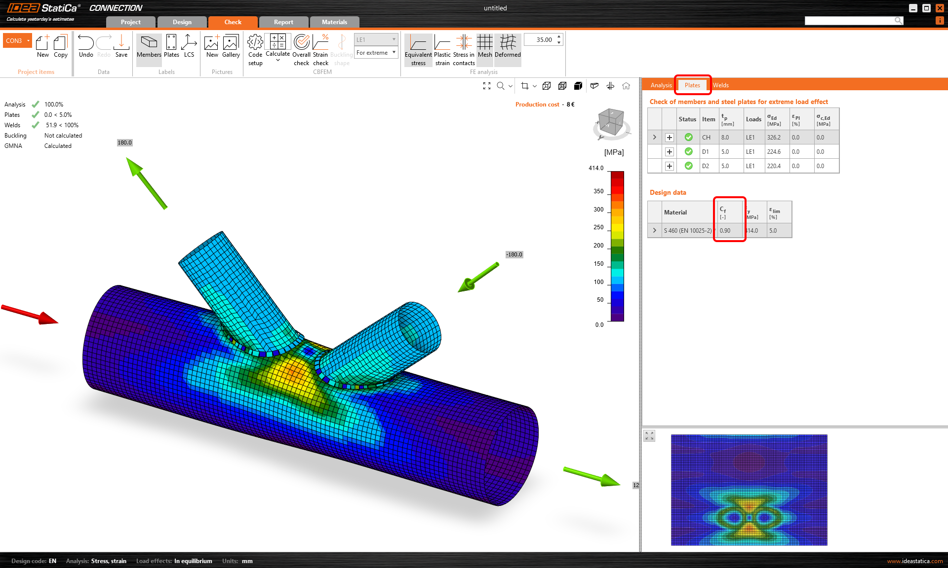 Yield strength reduction for highstrength steel hollow sections IDEA
